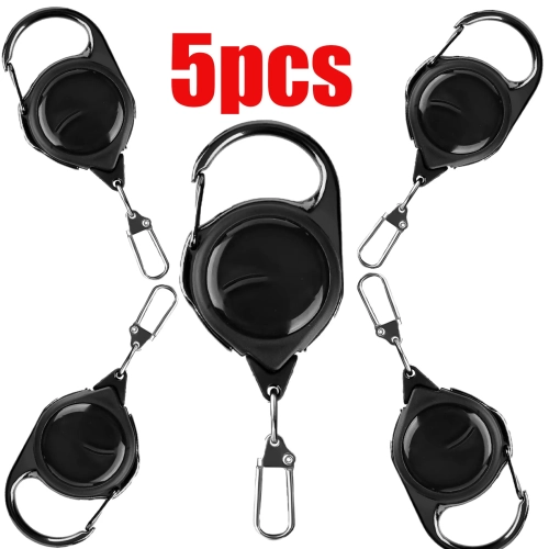 Retractable Heavy Duty Pull Reel Carabiner Strong St...