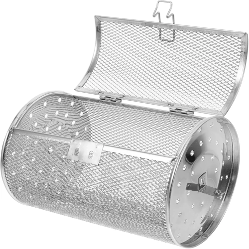 Kitchen Rolling Grill Cage Rotating Oven Fresh Keepi...