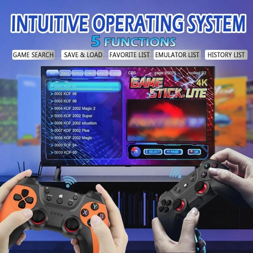 Upgraded X2 Ultra Wireless Retro Game Stick 4K with ...