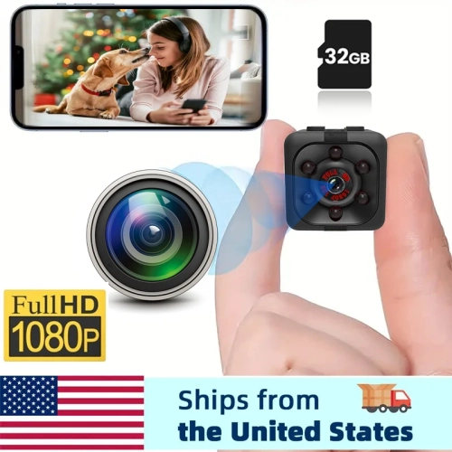 Mini Portable Camera With Video 1080P Full HD Securi...