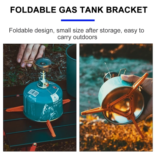 Widesea Foldable Gas Tank Bracket Outdoor Stove Acce...