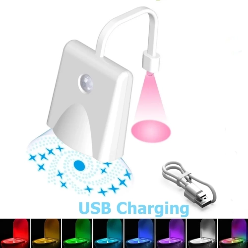 Toilet Night Light Charging Waterproof Human Sensing...