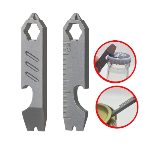 Mini crowbar Bottle opener Graduated hex wrench EDC ...