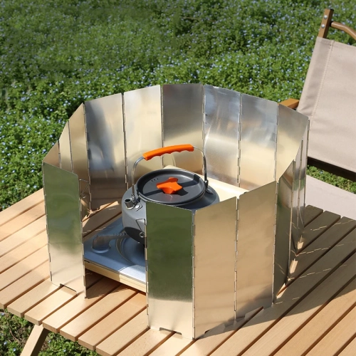 8/10/12/14/16 Plates Gas Stove Wind Shield Outdoor C...