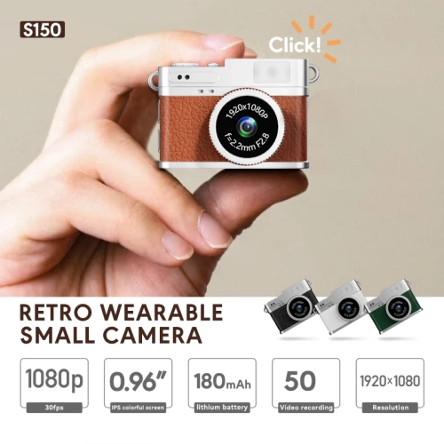 Retro Mini Camera With Screen Indoor Home Outdoor 10...
