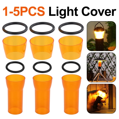 1-5PCS Orange Light Protective Color Change Lamp Sha...