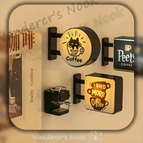 Coffee Corner Creative Atmosphere Light Sign Fridge ...