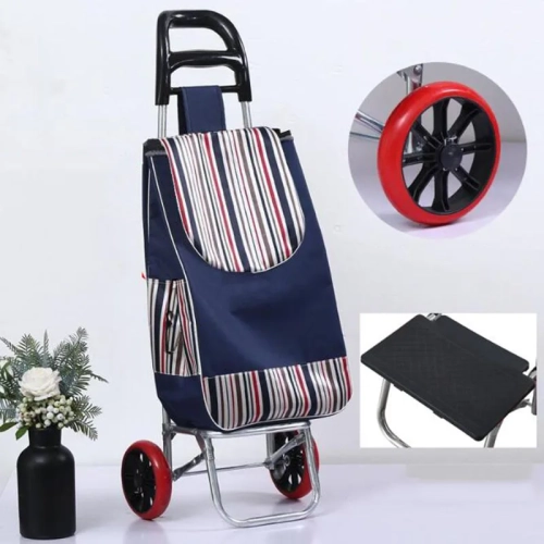 Original Grocery Cart Portable Aluminum Alloy Shoppi...