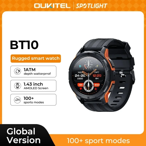 Oukitel Smartwatch BT10 Watch 1.43'' AMOLE...