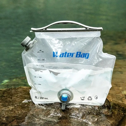 8L Camping Water Bag With Faucet Portable Water Cont...