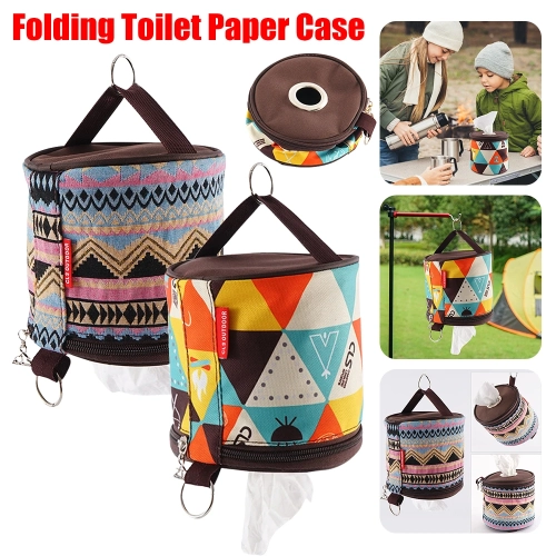 National Style Folding Toilet Paper Tissue Case Hold...