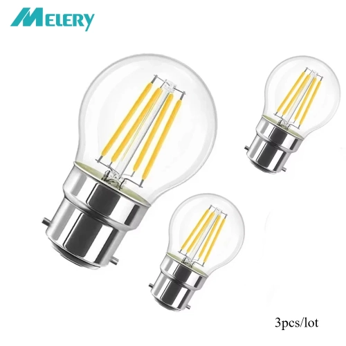 Melery B22 Filament LED Light Bulb 4W Incandescent B...