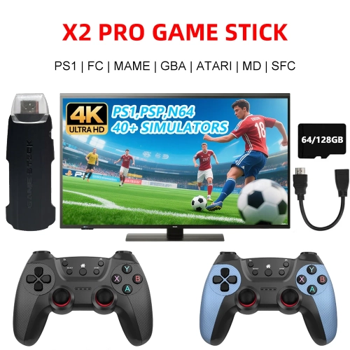 X2 PRO Video Game Console 4K HD 128G Built-in 30000 ...