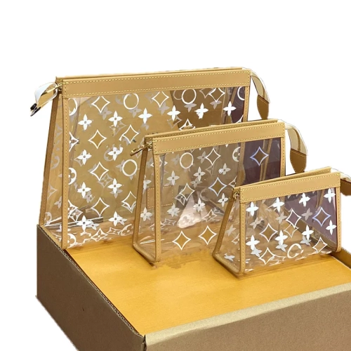 24ss Cosmetic Cases Women Clear Luxurys Designers Ba...