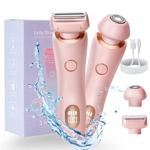 Electric Razors for Women 2 In 1 Bikini Trimmer Face...