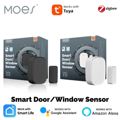 MOES Tuya ZigBee Smart Window Door Gate Sensor Detec...