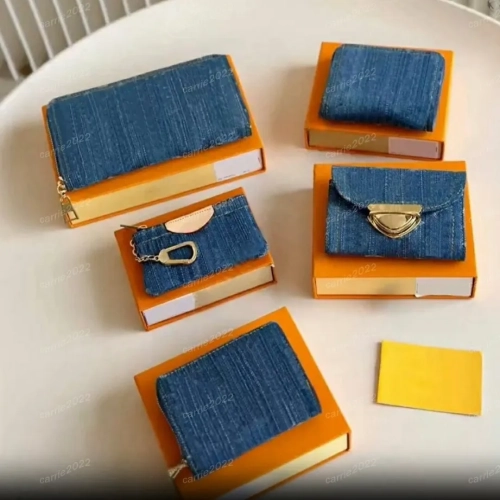 Designer Women Denim Wallet Short Wallet Woman Purse...