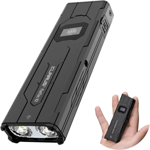 klarus X2 Ultra-Thin Palm-Sized EDC Tactical Flashli...