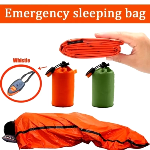 Portable Outdoor Emergency Sleeping Bag Mylar Therma...