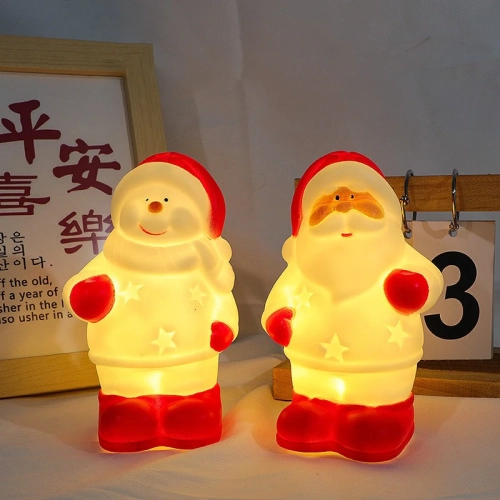 LED Christmas Night Light Cute Santa Claus Snowman C...