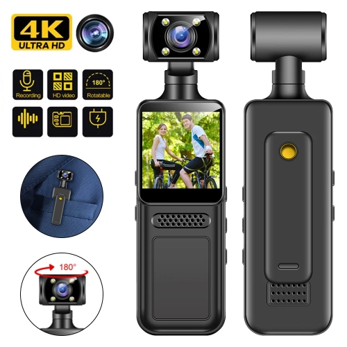 128GB 4K Ultra HD Action Mini Camera 180 Rotatable V...
