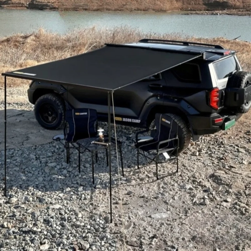 Outdoors Car Side Tent Sunshade Black Sun Protection...