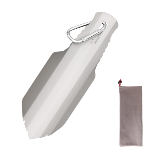Lixada Titanium Camping Shovels Outdoor Compact Poop...