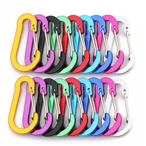 5PC Aluminum Alloy Carabiner Outdoor Backpack Campin...