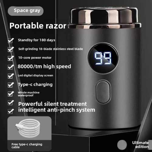 Men's shaver, car mounted portable shaver, dry ...