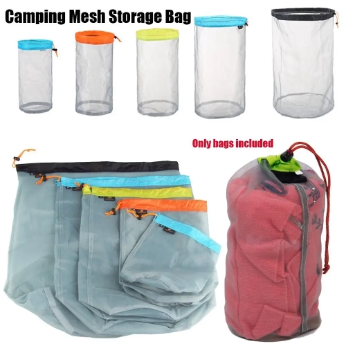 1 pc Laundry Outdoor Bag Ultralight Mesh Stuff Sack ...