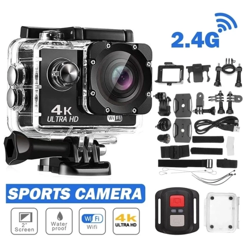Action Camera Ultra HD 4K/30fps WiFi 2.0-inch 170D U...