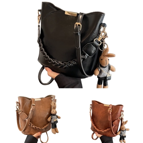 Mix Leather crossbody bag Winter Style For Women mes...