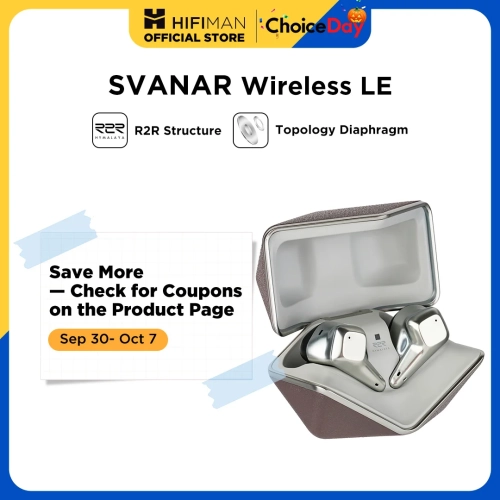 HIFIMAN SVANAR Wireless LE Noise Cancelling Bluetoot...