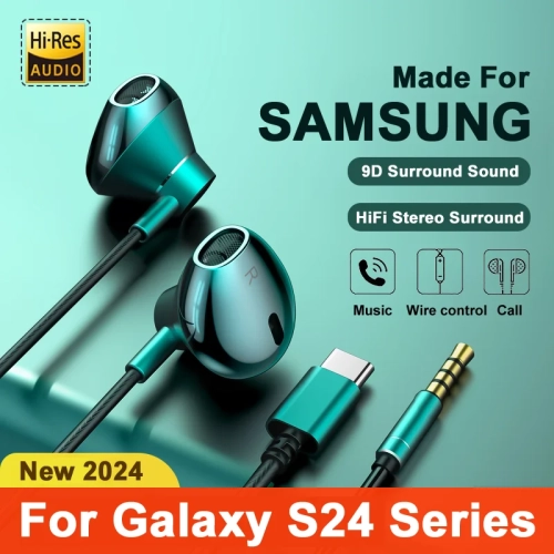 For Samsung Headphones HiFi Bass Stereo Volume Contr...