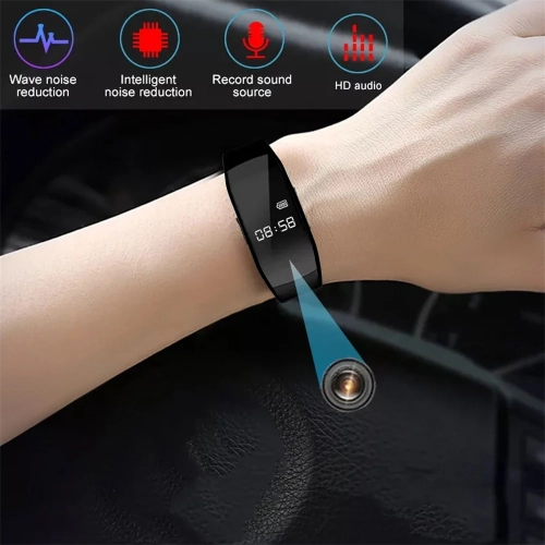 8-256GB Mini Camera Watch Audio Voice Recorder Brace...