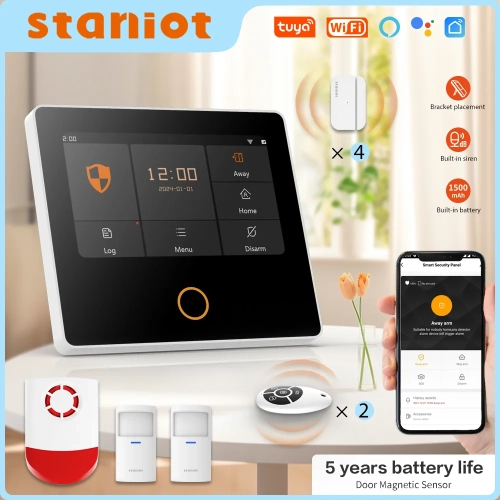 Staniot H502 Alarm System for Tuya Smart Home Burgla...