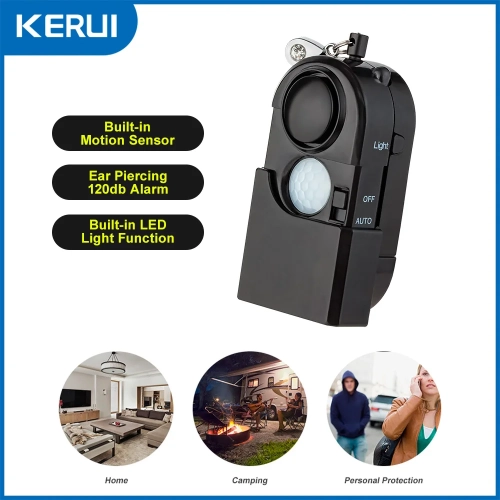 KERUI 2/4Pcs Portable Mini Motion Detector Alarm 120...