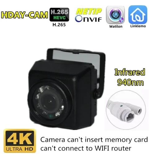 IP65 IP66 4K 8MP Mini Waterproof POE IP Camera 5MP H...