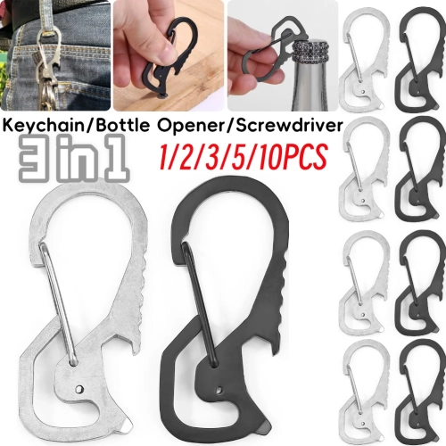 Climbing Carabiner Stainless Steel Waist Hanging Car...