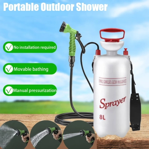 4/8L Portable Shower for Camping,Outdoor Shower with...