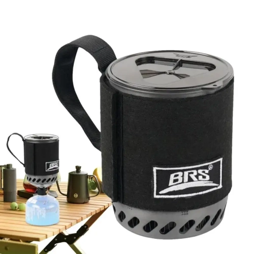 BRS 61 Jet Boil Camping Pot Stove With Heat Exchange...