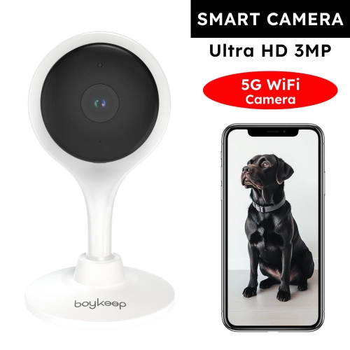 BoyKeep Surveillance Camera 3MP 5/2.4GHz WiFi Indoor...