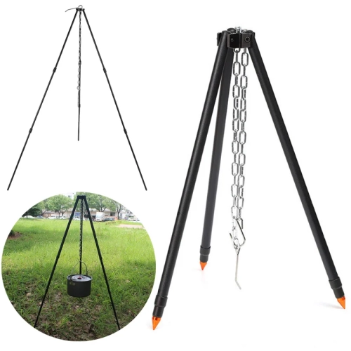 Camping Campfire Tripod for Hanging Pot Outdoor Cook...