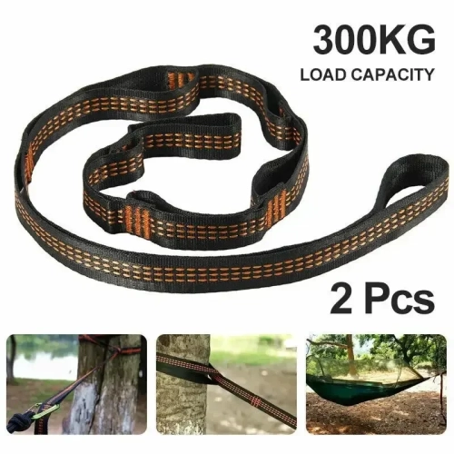 Polyester Straps Reinforced For Outdoor Camping Blac...