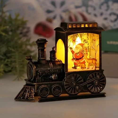 LED Night Lights Vintage Portable Train Night Lamp B...