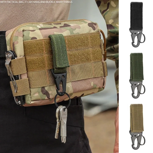 1/2/3Pcs Tactical Carabiner Outdoor Nylon Webbing Ke...