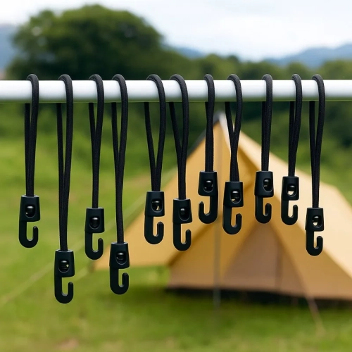 1/5/10Pc Bungee Cord with Hooks 10/15/25cm High Elas...