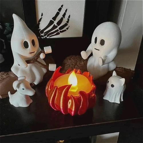 1 Set Halloween Ghost Campfire Decor Spooky Outdoor ...