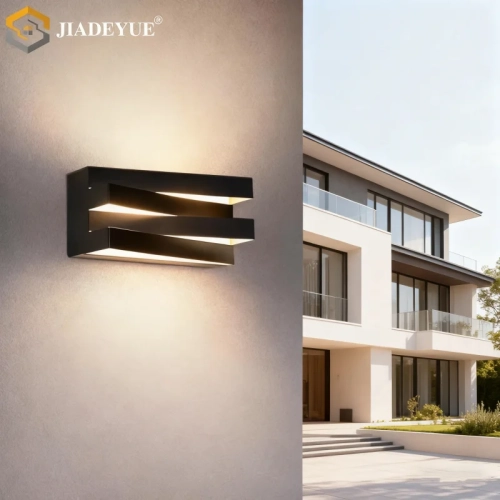 Modern outdoor square wall lamp LED villa garden por...