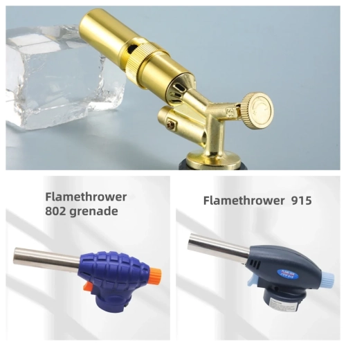 Portable Welding Gas Torch Flame  Butane Burner Outd...